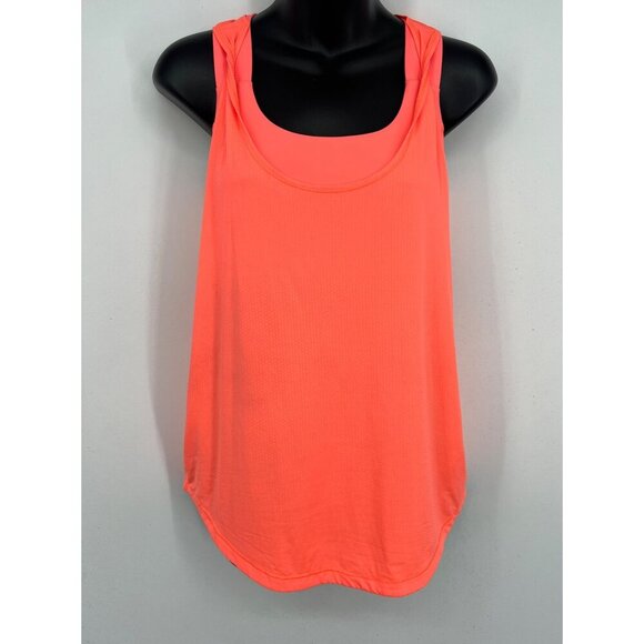 Lululemon Womens Racerback Tank Top Size 6 Coral Pink Yoga Gym Activewear EUC - Picture 1 of 6
